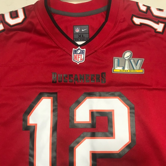Men's Tampa Bay Buccaneers Tom Brady Nike Red Super Bowl
LV Bound Game Jersey - Picture 2 of 6